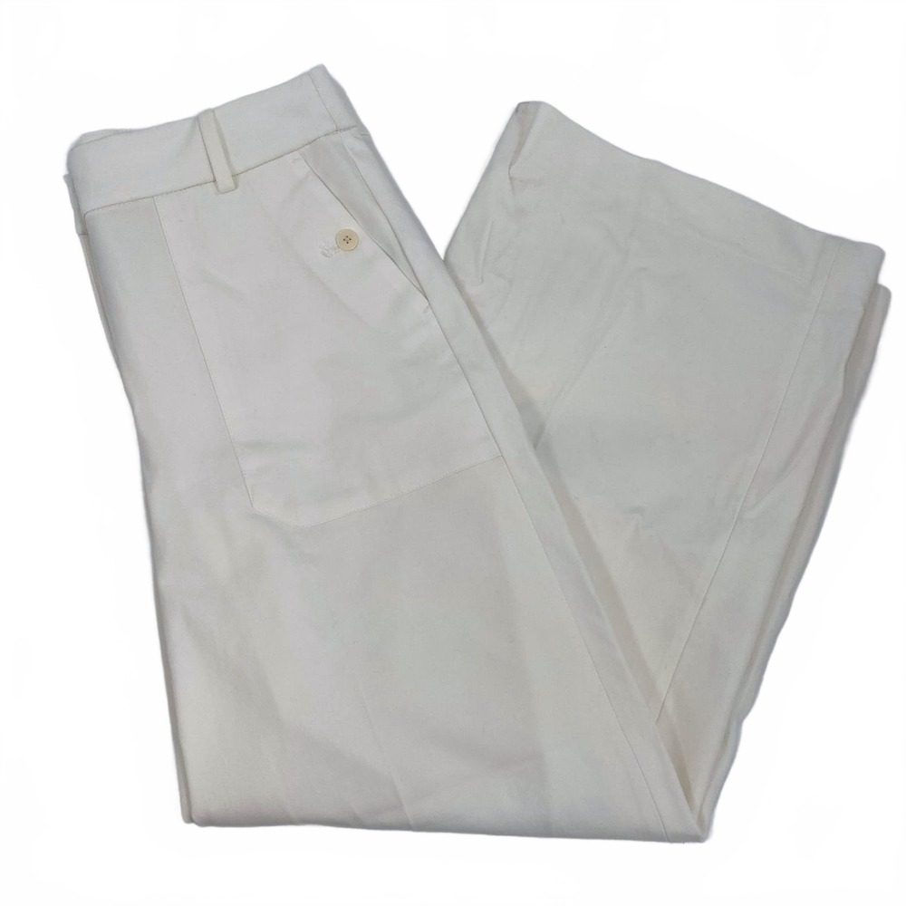 J. Crew White Wide Leg Pants Dress Tall | Womens 10